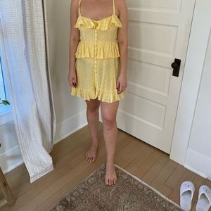 Polka Dot Yellow Dress